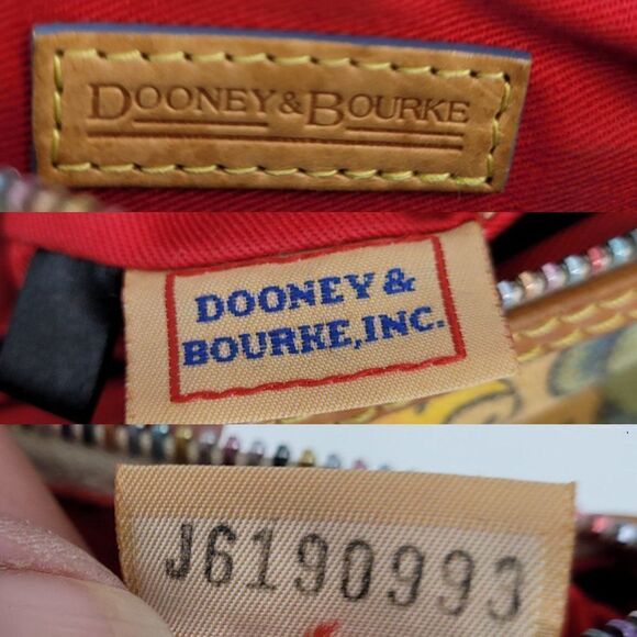 Vintage Dooney & Bourke Shoulder Bag Novelty Spelling Bumble Bee Whimsical - Picture 4 of 16